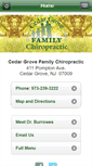Mobile Screenshot of cedargrovefamilychiro.com